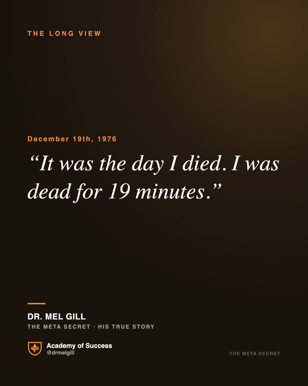 The day I died