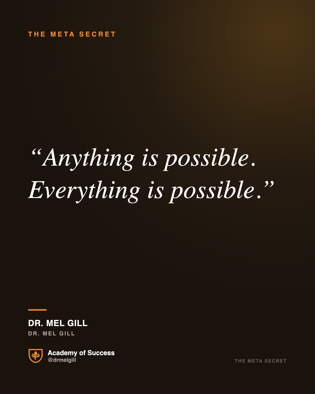Anything is possible